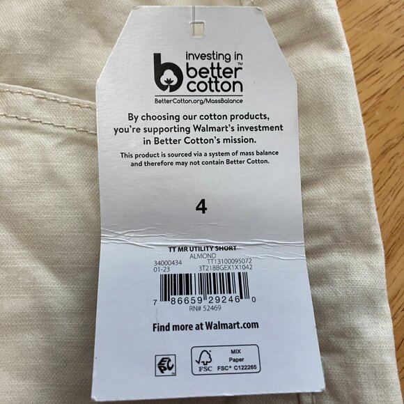 Tan Cargo Shorts Size 4 NWT - Picture 9 of 10